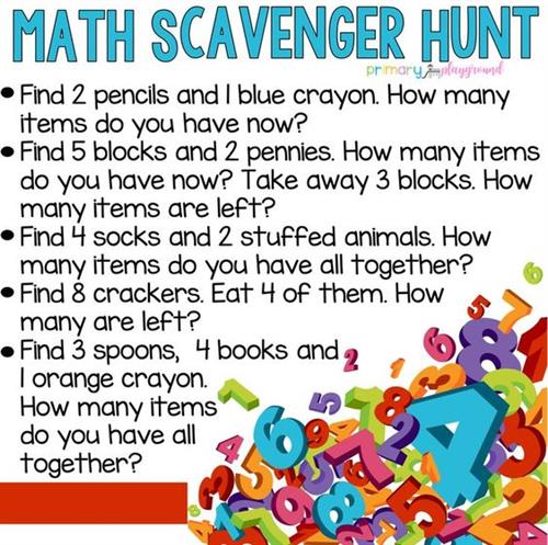 Math Scavenger Hunt 